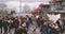 Young kids marching European Court of Human Rights