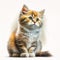 Young kittens. Cute funny cats at home. generative AI