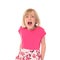 Young little girl shouting