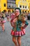 Young local woman dancing during Festival of the Virgin de la Ca