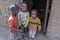 Young Maasai children in their village