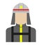 Young male worker avatar flat illustration /upper body