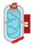 Young man in bathtub avatar character