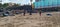 Young man Dance practice on Pollution on the beach