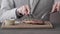 A Young Man Eating a Steak