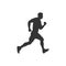 Young man running icon