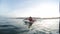 Young man with surf board