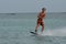 Young Man Wakeboarding in Carribean Waters