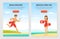 Young Man and Woman Lifeguard Supervising Safety Vector Illustration