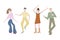 Young men dancing at a disco.  Happy cheerful and carefree characters. It`s time for friends to relax. Dance moves, activity, ente