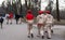 Young military guys in red berets