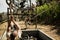 Young military soldiers practicing rope climbing during obstacle course