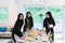 Young muslim women preparing food for iftar during Ramadan