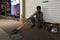 A Young Native Australian Didgeridoo Player