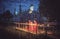 Young novice monks lighting up candlelight at temple, low light setting, Shan state, Myanmar