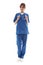 Young nurse full length portrait