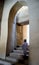 A Young Oman Boy Enters Bahla Fort, a UNESCO World Heritage Site, Nizwa, Oman