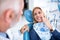 A young patient visits the dentist because she has tooth pain