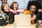 Young people friends streaming online in social network - Contents creators making video feed interview - Generation z and