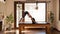 Young Pilates Instructor Woman Exercising on Pilates Reformer. Using a pilates ring