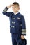 Young Pilot Giving Honor