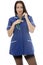 Young Pin Up Model Wearing A Nurses Uniform In Pin Up Glamo