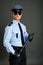 Young policeman in uniform