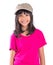 Young Preteen Asian Girl With A Cap II