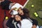 Young pretty girlfriends hanging on tennis court, fashion stylish dressed swag, best friends happy smiling together