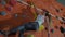 A young pretty millennial woman trains on a climbing wall indoors