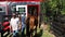 young racehorse being loaded into a trailer at a farm in florida