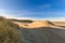 Young sand dunes formed by flooding at high tides at Dutch coast