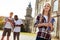 Young sincere woman looking forward to class