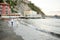 Young smiling tender romantic couple in Positano, Italy