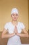 Young spiritual woman dealet mudra Ajay