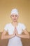 Young spiritual woman dealet mudra Ajay