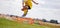 Young Sporty Boy Jumping Over Hurdles. Outdoor Soccer Agility Training on Summer Day