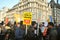 Young students and pupils on strike to protest the climate change