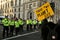 Young students and pupils on strike to protest the climate change