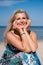 Young summer woman on a beach