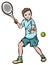 Young tennis player