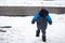 Young Toddler in a Snow Jacket Excited for Winter