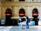 young tourists at the Easter Train Station in Budapest