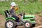 Young tractor driver