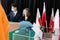 The young voter throws into the ballot box his votes for the new candidate for the new president of Poland