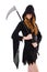 Young witch with scythe