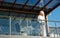 Young woman on balcony