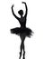 Young woman ballerina ballet dancer dancing