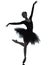 Young woman ballerina ballet dancer dancing