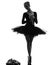 Young woman ballerina ballet dancer dancing